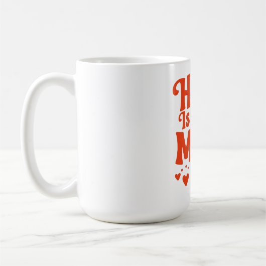 家はママがいる場所 コーヒーマグカップ (左)