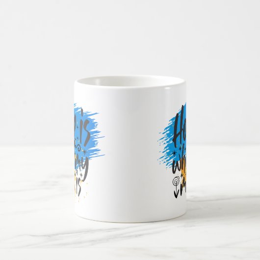 家はママがいる場所 コーヒーマグカップ (中央)