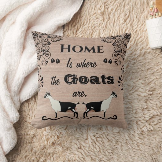 家はヤギのいるところ – アルパイン乳業ヤギ クッション (ブランケット)