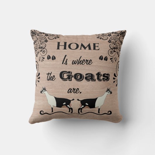 家はヤギのいるところ – アルパイン乳業ヤギ クッション (裏面)