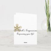 家は健康なカードをすぐに得ます カード (裏面)