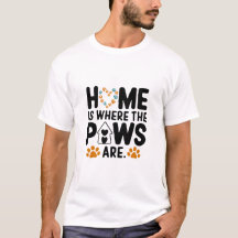 家は前足がTシャツの場所