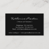 家は名刺にアクセントを置きます 名刺 (裏面)