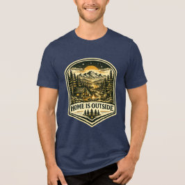 家は外にあり トライブレンドTシャツ