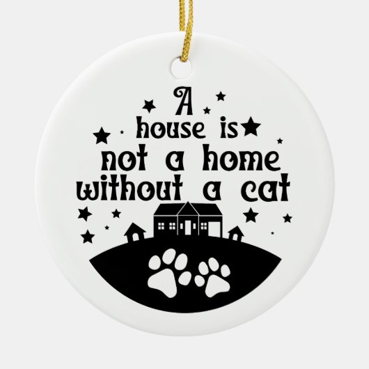 家は家ではない | 両面 セラミックオーナメント (正面)