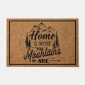 家は山が家族である素朴所 ドアマット (正面)