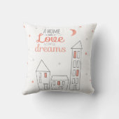 家は愛および夢から成っています クッション (裏面)