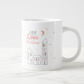 家は愛および夢から成っています ジャンボコーヒーマグカップ (右)