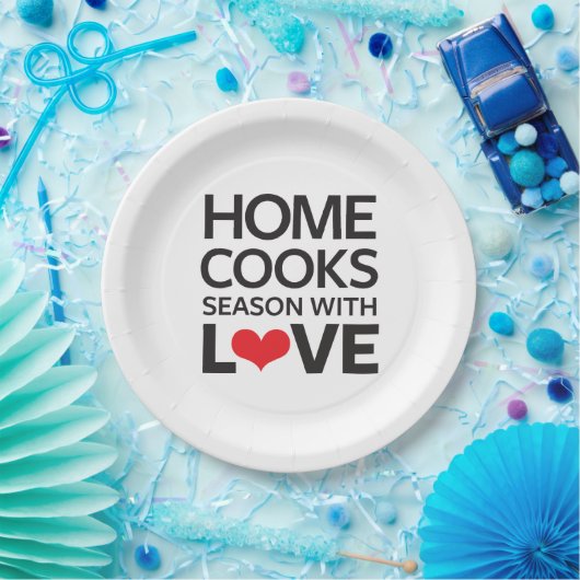 家は愛の季節を調理します ペーパープレート (パーティー)