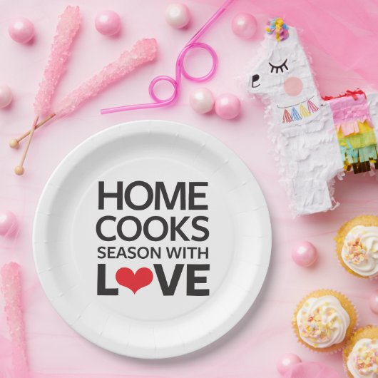 家は愛の季節を調理します ペーパープレート (パーティー)
