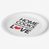 家は愛の季節を調理します ペーパープレート (アングル)