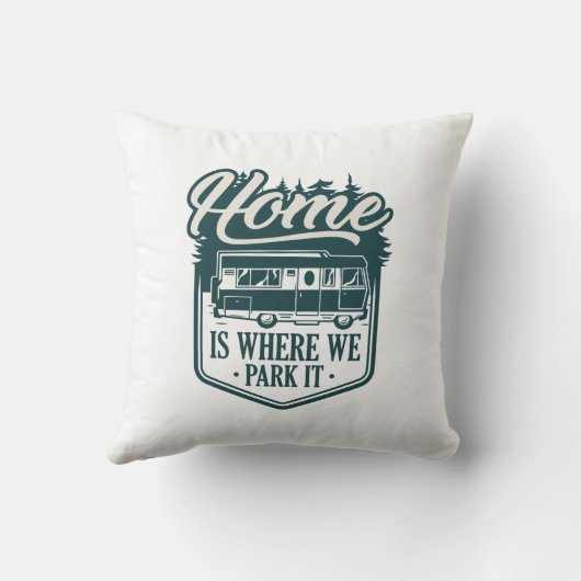 家は我々がそれを駐車する場所である クッション (裏面)
