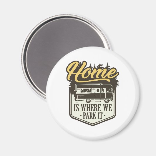 家は我々がそれを駐車する場所である マグネット (正面/裏面)