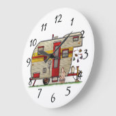 家は我々がそれを駐車する場所である ラージ壁時計 (傾斜)