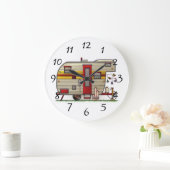 家は我々がそれを駐車する場所である ラージ壁時計 (ホーム)