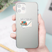 家は我々が住む家カスタマイズの名前 シール (スマートフォン)