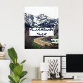 家は我々が駐車する場所RV NOMADS ポスター (ホームオフィス)