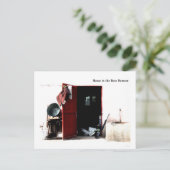 家は最も最高のな退去です ポストカード (スタンド正面)