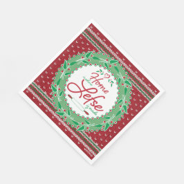 家は残った場所だ！ スタンダードランチョンナプキン