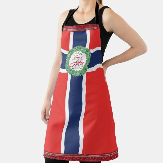 家は残った場所だ!ノルウェー国旗 エプロン (インサイチュ)