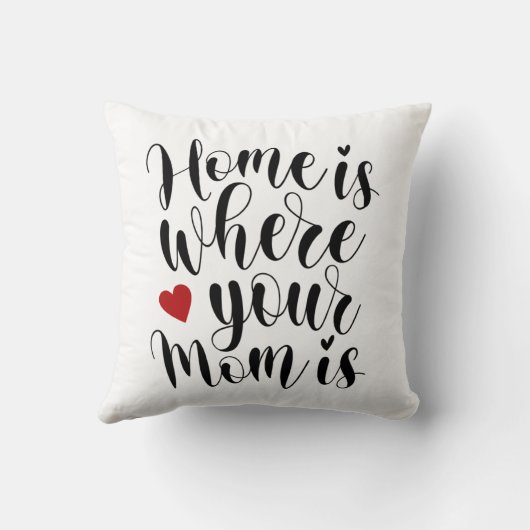家は母の日|枕 クッション (裏面)