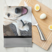 家は犬があるところです キッチンタオル (四つ折り)