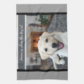 家は犬があるところです キッチンタオル (縦)