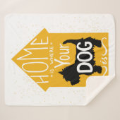 家は犬があるところです シェルパブランケット (正面(横))