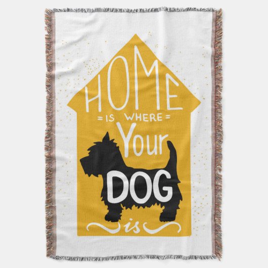 家は犬があるところです スローブランケット (正面縦)