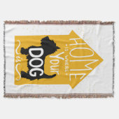 家は犬があるところです スローブランケット (正面)