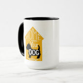 家は犬があるところです マグカップ (正面左)