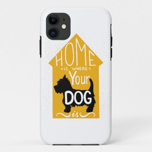 家は犬があるところです Case-Mate iPhoneケース (裏面)