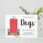 家は犬がドアを動いている 案内状 (スタンド正面)