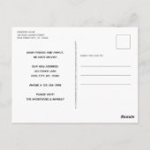 家は犬がペット移動する引っ越しましたである ポストカード (裏面)