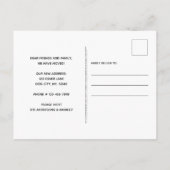 家は犬がペット移動引っ越しましたである 案内ポストカード (裏面)