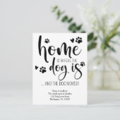 家は犬が動いているパーソナライズされた場所 案内ポストカード (スタンド正面)