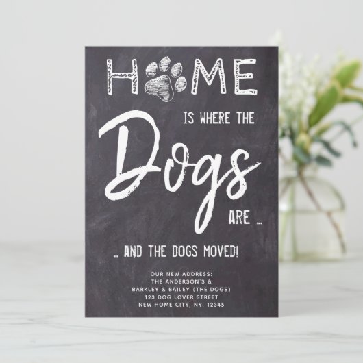 家は犬が動いているパーソナライズされた所だ 案内状 (スタンド正面)