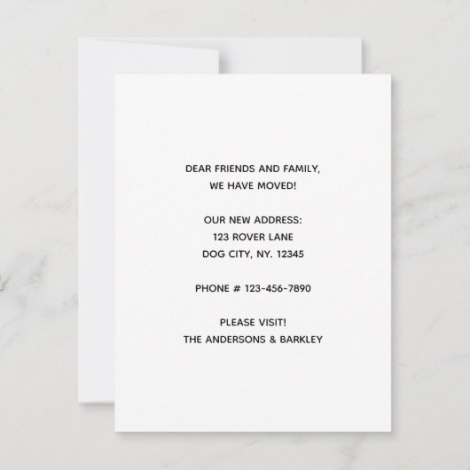 家は犬が動いている場所 案内状 (裏面)