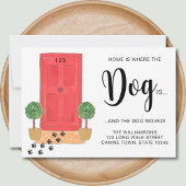 家は犬が動いている場所 案内状