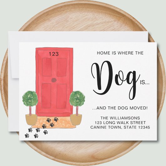 家は犬が動いている場所 案内状