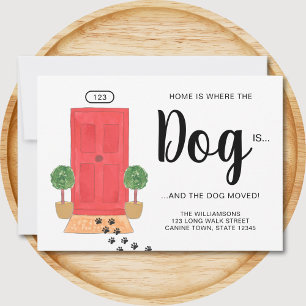 家は犬が動いている場所 案内状