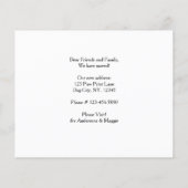 家は犬が引っ越しましたバジェットカードである (裏面)