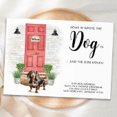 家は犬が移動している引っ越しましたの場所 案内状