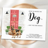 家は犬が移動している引っ越しましたの場所 案内状