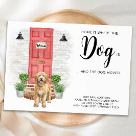 家は犬が移動している引っ越しましたの場所 案内状