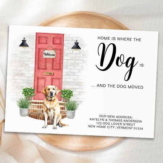 家は犬が移動している引っ越しましたの場所 案内状