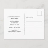 家は犬が移動する引っ越しました犬である 案内ポストカード (裏面)