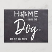 家は犬が移動する引っ越しました犬である 案内ポストカード (正面)