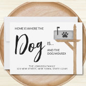 家は犬が移動する引っ越しました犬である 案内状