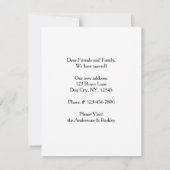 家は犬が移動する引っ越しました犬である 案内状 (裏面)